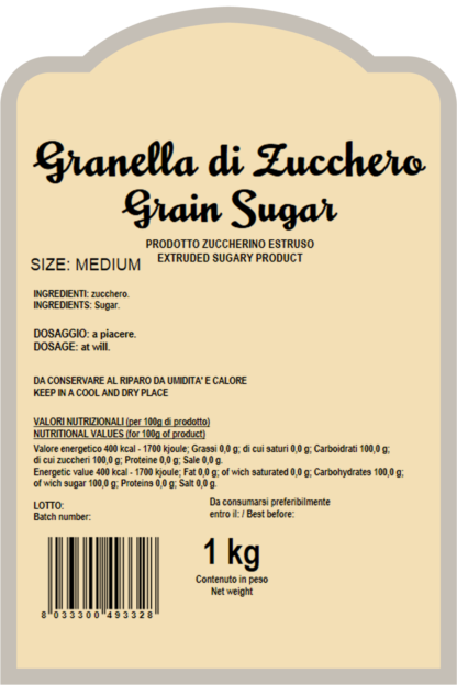 ZUCCHERO IN GRANELLA MEDIA 1 kg - immagine 2